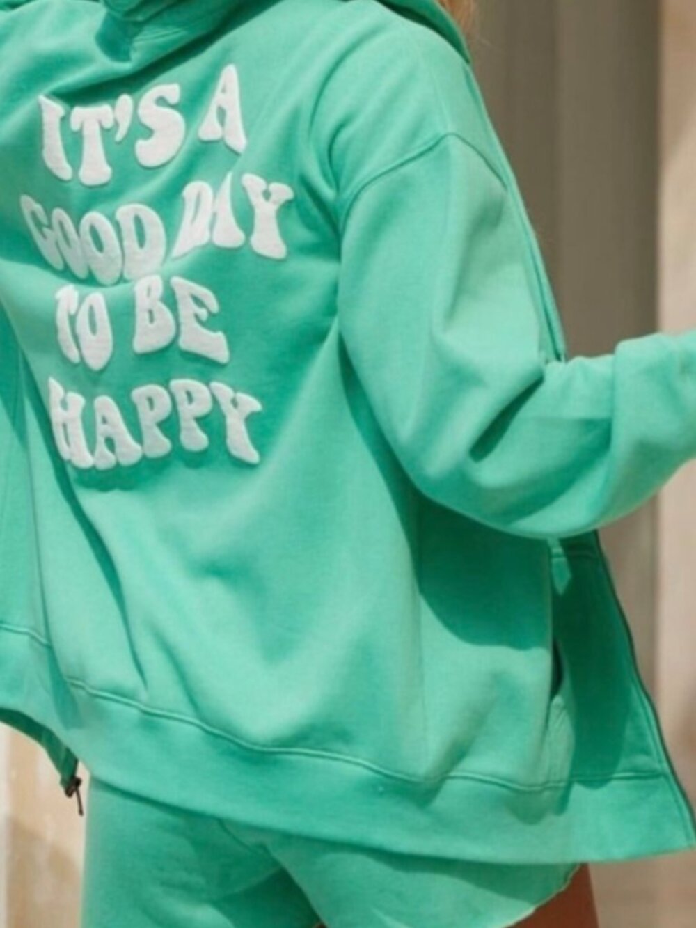 Vintage Havana Zip Hoodie and Shorts Set